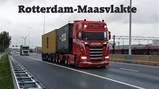 A lot of Trucks on the Europaweg in Maasvlakte/Rotterdam