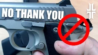 The PROBLEM with a Thumb Safety on a Pistol