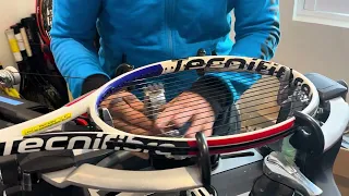 How to re-string a Tecnifibre T Fight 315 (James ward) tennis racquet