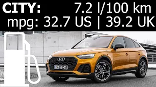 Audi SQ5 TDI quattro CITY fuel economy consumption real-life test mpg urban l/100 km :: [1001cars]