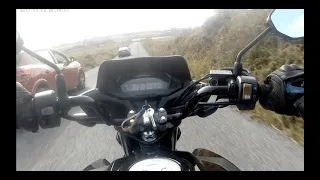 HONDA CB125F 2021 | BLACK WIDOW exhaust 200mm | Coast road spin