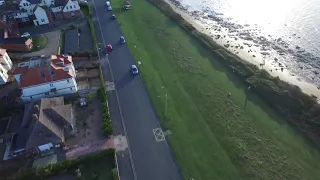 Hunstanton cliff road and sea front.