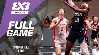 Canada 🇨🇦 vs USA 🇺🇸 | Full Game | FIBA 3x3 Women's Series Springfield Stop 2024