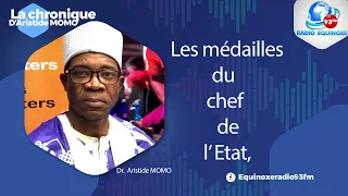 Les médailles du chef de l'Etat, Aristide Mono questionne le sérieux de cet acte