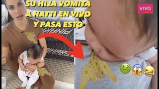 La Hija Vida Isabelle Le Vomita Encima a Natti Natasha En Vivo y Pasa Esto 🤢😱