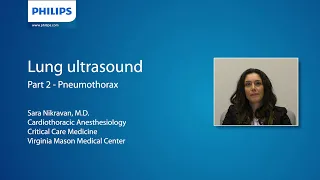 Dr. Sara Nikravan "Lung ultrasound" short-lecture series