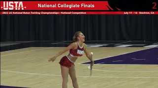 Collegiate Twirling Routine - 2022 USTA Nationals