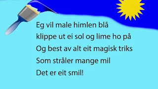 Male himlen blå