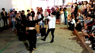 FRIDAY. BLACK MIST, ALINA & EASYMIN. HONGDAE STREET DYNAMIC FANTASTIC PERFORMANCE.