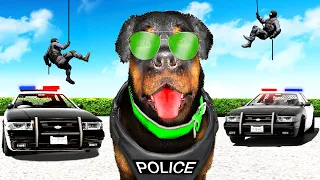CHOP JOINS the POLICE in GTA 5!