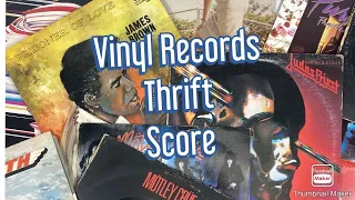 Heavy Metal and Soul Vinyl Records Thrift Store Haul Motley Crüe & Judas Priest’s & James Brown