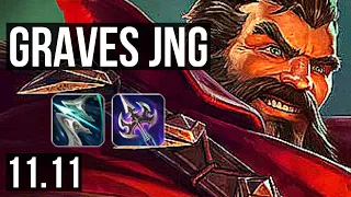 GRAVES vs KAYN (JUNGLE) | Rank 3 Graves, 7/0/5, Godlike, Rank 20 | KR Challenger | v11.11