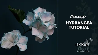 How to make a gumpaste / flower paste / sugar Hydrangea - step by step tutorial