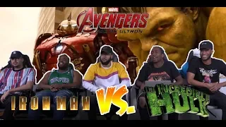 Avenger Age Of Ultron: Hulk Vs. Hulk Buster Fight Scene Reaction