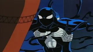 Spiderman gets rid of the Venom Symbiote | Spiderman The Animated Series - Season 1 Episode 9