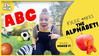 Kylee Makes the Alphabet | Phonics Video for Kids, Learn the ABCs & Letter Sounds | Alphabet Phonics
