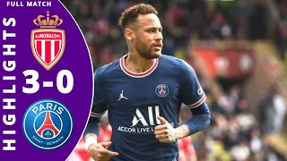 Monaco vs PSG 3-0 Highlights All Goals | Ligue 1 Uber Eats - 2021/2022