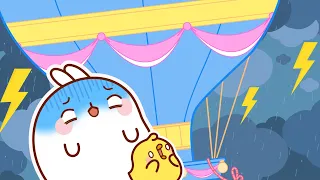 Molang and Piu Piu stuck in a HUGE STORM😨| NEW EPISODES | SEASON 4 | Funny Compilation For Kids