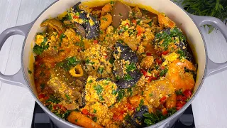 HOW TO MAKE PERFECT EGUSI SOUP | NO FRYING METHOD