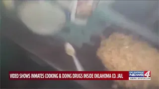 Video surfaces of Oklahoma County Jail inmates cooking, smoking inside cell