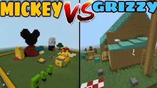 MICKEY MOUSE CLUBHOUSE VS GRIZZY AND THE LEMMINGS HOUSE