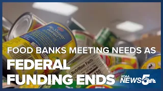 Local food banks are meeting growing needs as federal funding ends