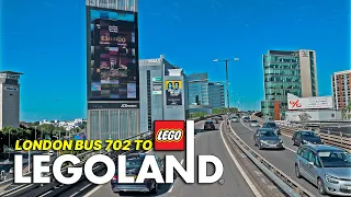 Taking the double-decker bus from London Victoria Station to Legoland Windsor - Green Line Bus 702 🏰