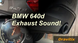 BMW 640d Exhaust Sound, Standard Engine Diesel, 320BHP with Stock OEM Exhaust