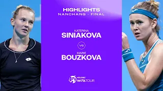 Katerina Siniakova vs. Marie Bouzkova | 2023 Nanchang Final | WTA Match Highlights