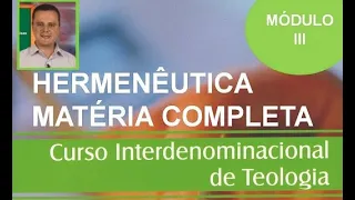 Hermenêutica - Matéria Completa