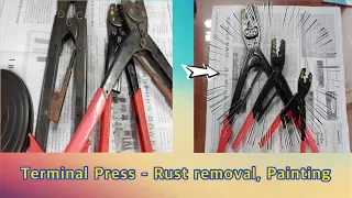 Terminal Presser, Rust Removal and Painting - 터미널 압착기, 녹제거 및 도색