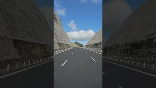 Amazing how mountains are removed to make the road