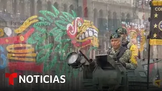 Sigue el tradicional desfile militar con el que México celebra la independencia