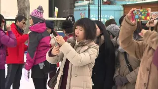 Raw: Japan Snow Festival Leaves Visitors in Awe