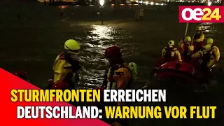 Sturmfronten erreichen Deutschland: Warnung vor Flut