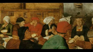 # 19  The Peasant Wedding.   Pieter Bruegel the Elder