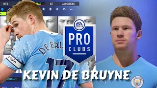 FIFA 22 Kevin De Bruyne Pro Clubs Creation