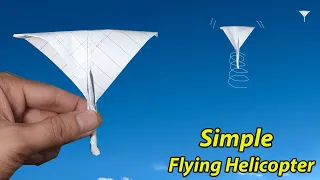 Flying notebook helicopter, make a simple helicopter, spinning paper helicopter, paper flying toy