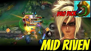 상대는 챌린저 야스오모1?! 해외에서 뜨고있는 미드리븐!  / ENEMY IS C1 YASUO?! PRO PICKS MID RIVEN IN TOURNAMENT!