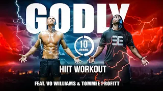 Intense!! 10 minute ‘GODLY HIIT Bodyweight Workout’ Feat. Vo Williams | Frank Medrano