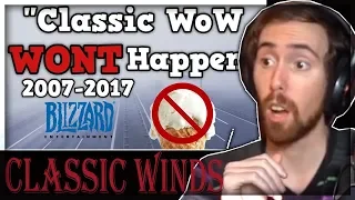 Asmongold Reacts to "History Of WoW Classic - How the fans won the fight." by Classic Winds