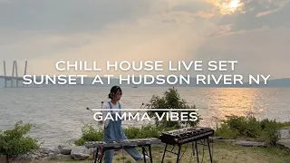 Dawless Liveset Chill House Session w/MC-707, TR-8S, Vibraphone(Sunset at Hudson River NY) 2023