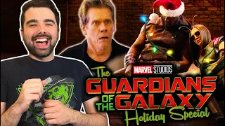 The Guardians of the Galaxy HOLIDAY SPECIAL REACTION! Star-Lord, Drax, Mantis & Kevin Bacon INSANITY