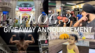 VLOG-3| DOST,GYM AUR VLOG| GIVEAWAY ANNOUNCEMENT | SODHIXFURY