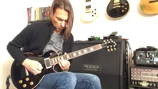 Gibson Les Paul Axcess EMG 57 66 Demo - Europe - The Final Countdown Solo @europethebandtv