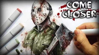 "Come Closer" Horror Story - Creepypasta + Drawing (Friday the 13th)