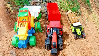 Captain 200 DI Tractor Stones Load | Stuck In Pit | Cartoon Toys | Bhoom Toys