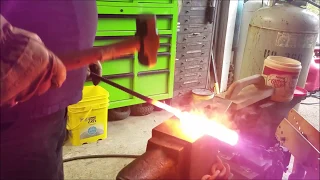 Forging cable damascus #1