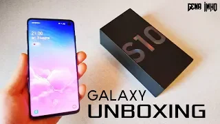 Распаковка SAMSUNG GALAXY S10. 🔥БОСС среди всех АНДРОИД!🔥 Сравнение с iPhone XS.