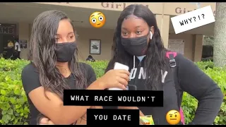 WHAT RACE WOULDN’T YOU DATE & WHY🤔|HIGH SCHOOL EDITION